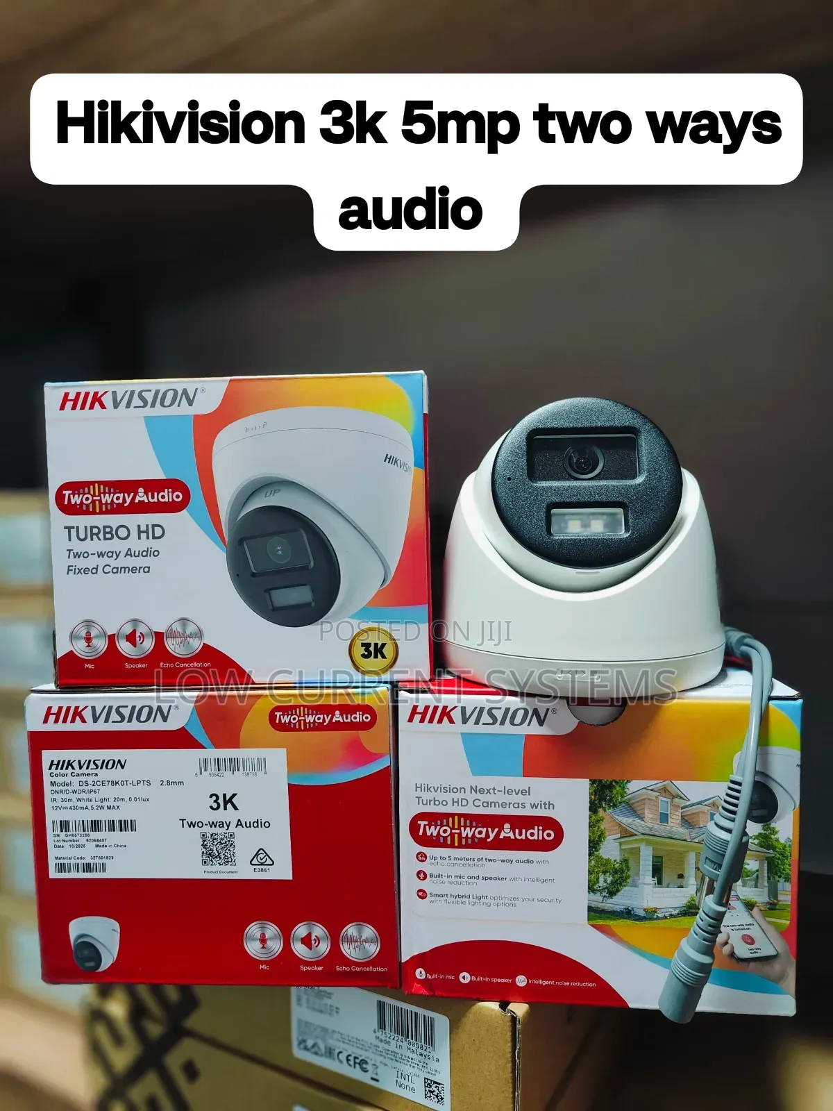 Hikivision Ds-2ce78k0t-LPTS Two Way Audio 5mp Analog CCTV Camera