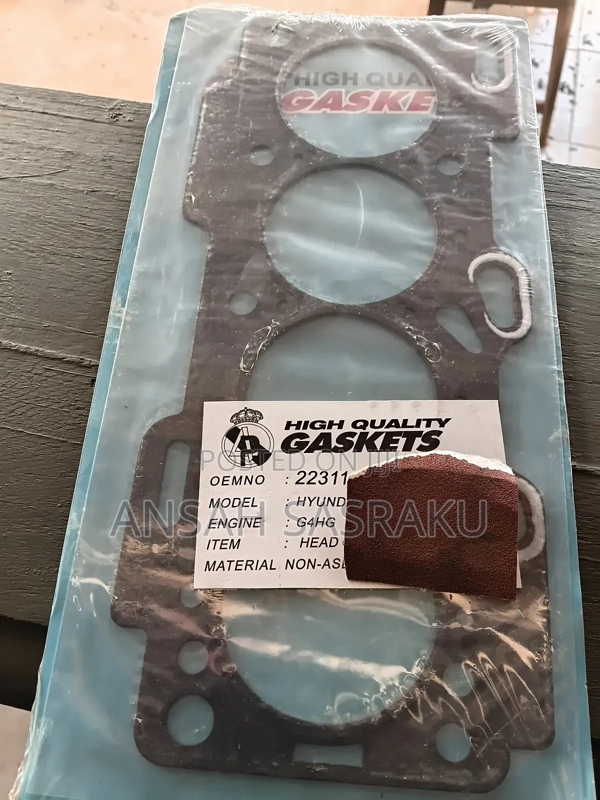 Original Piston Rings, Connecting Main Bearings, Gaskets, Led Light