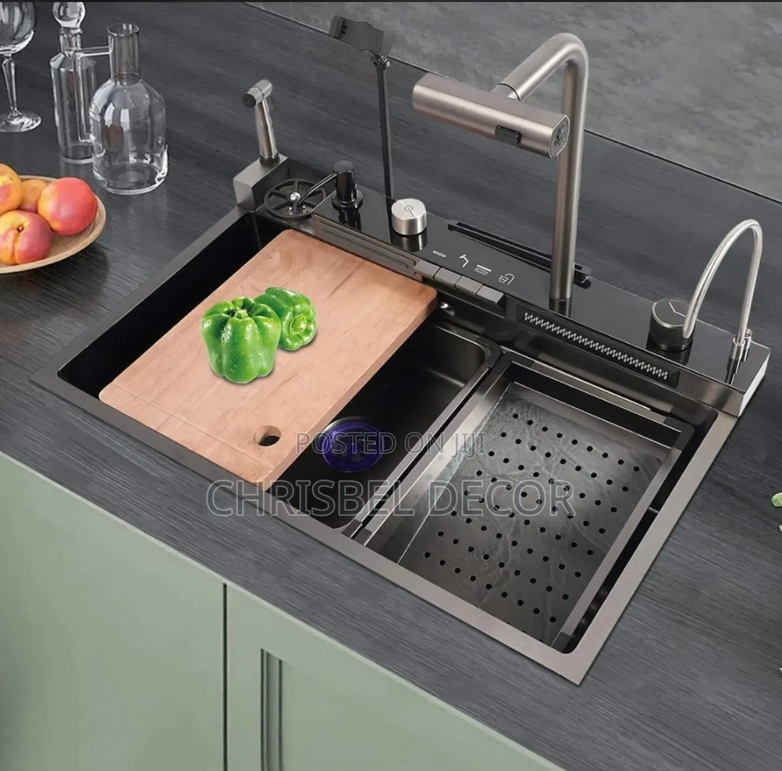 Smart Italian Sink With Led Light Display.