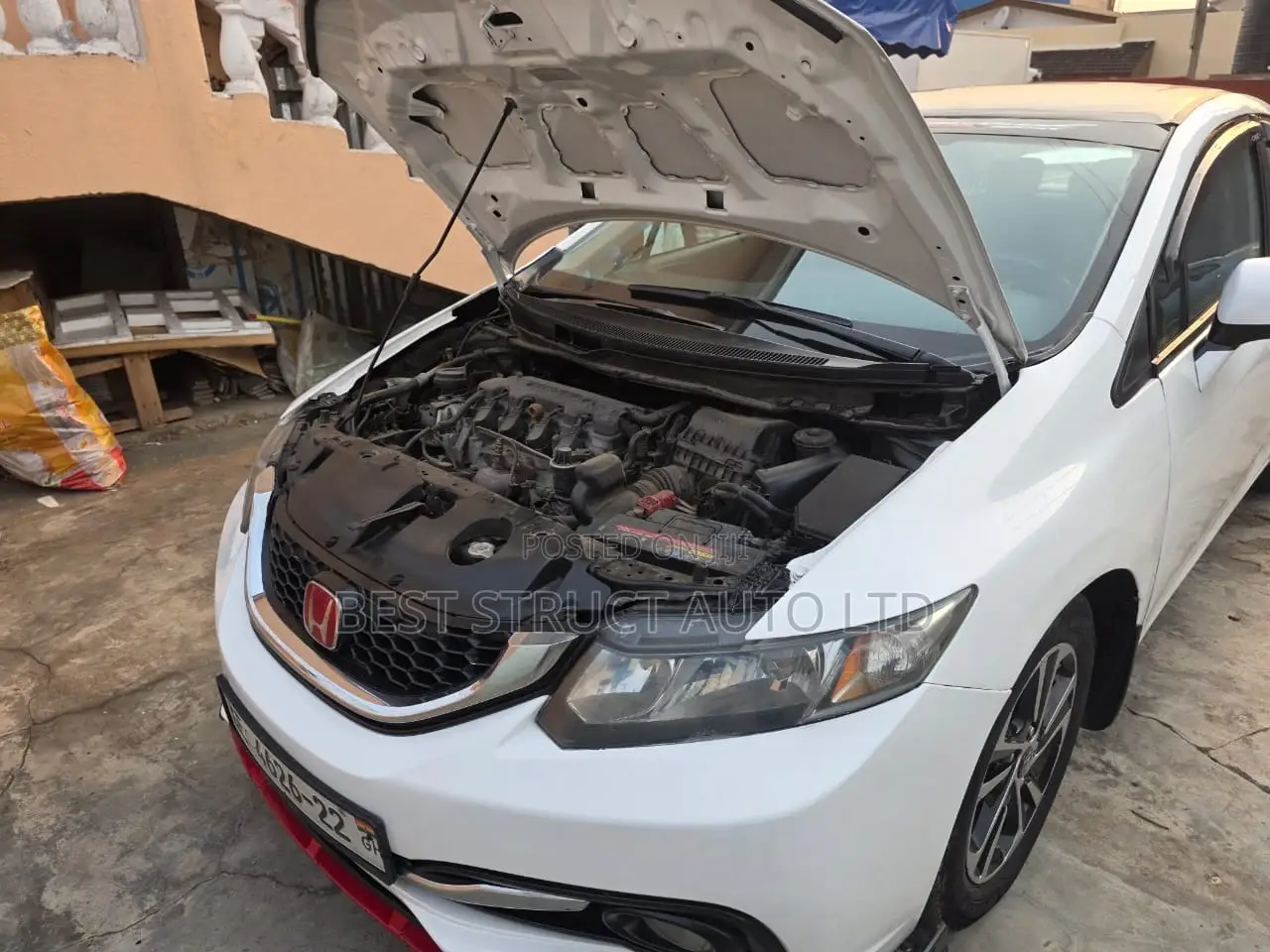 Honda Civic LX 4dr Sedan (1.8L 4cyl 5M) 2014 White