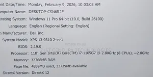 Laptop Dell XPS 13 9310 32GB Intel Core i7 SSD 1T