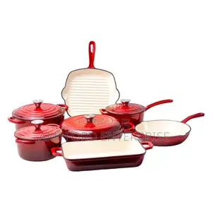 Heavy-Duty Cast Iron Cookware 11 PCS Set