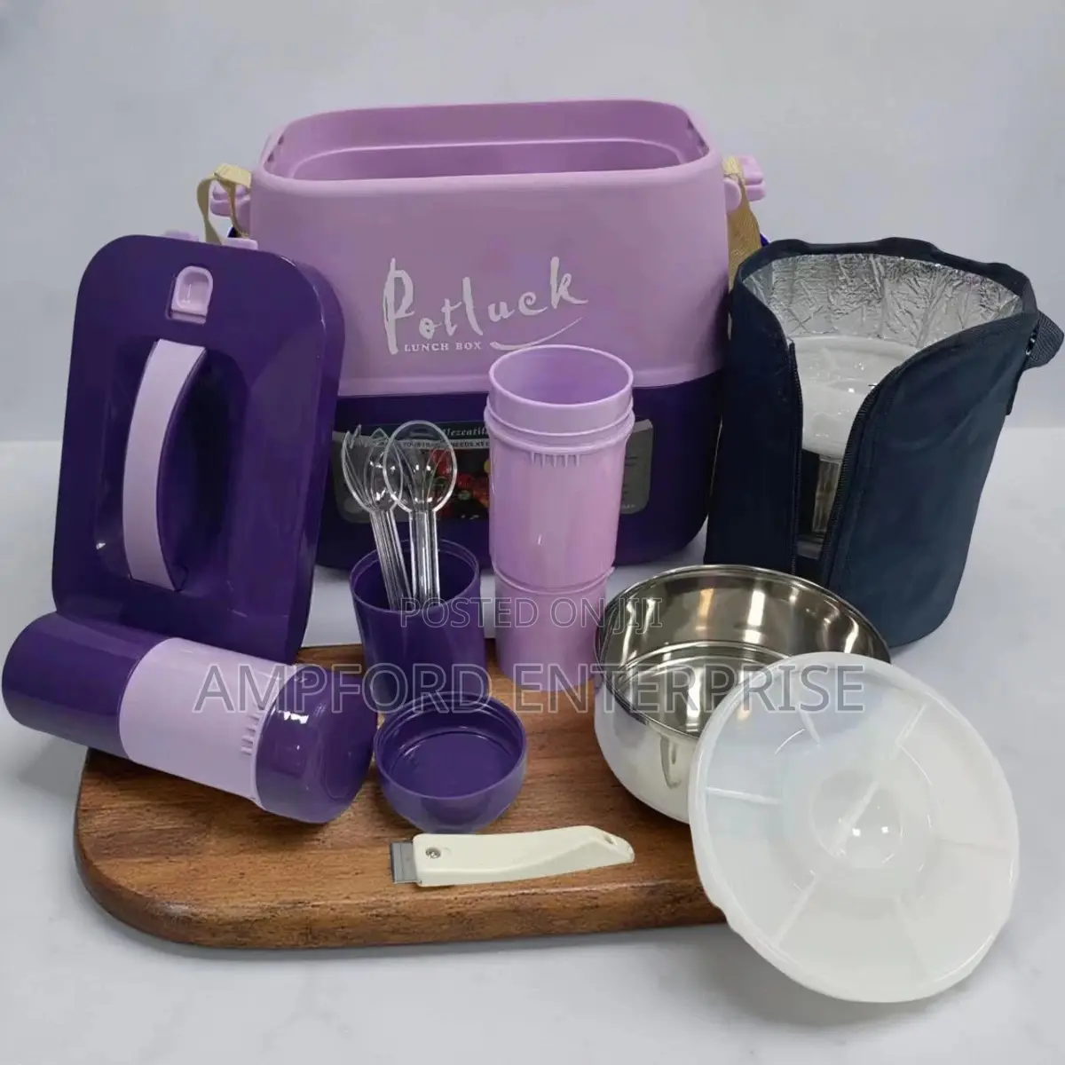 Potluck Lunch Box Set – Durable, Thermal Portable