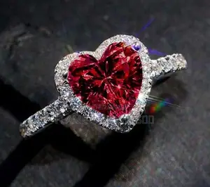 Ruby and Diamond Promise Rings