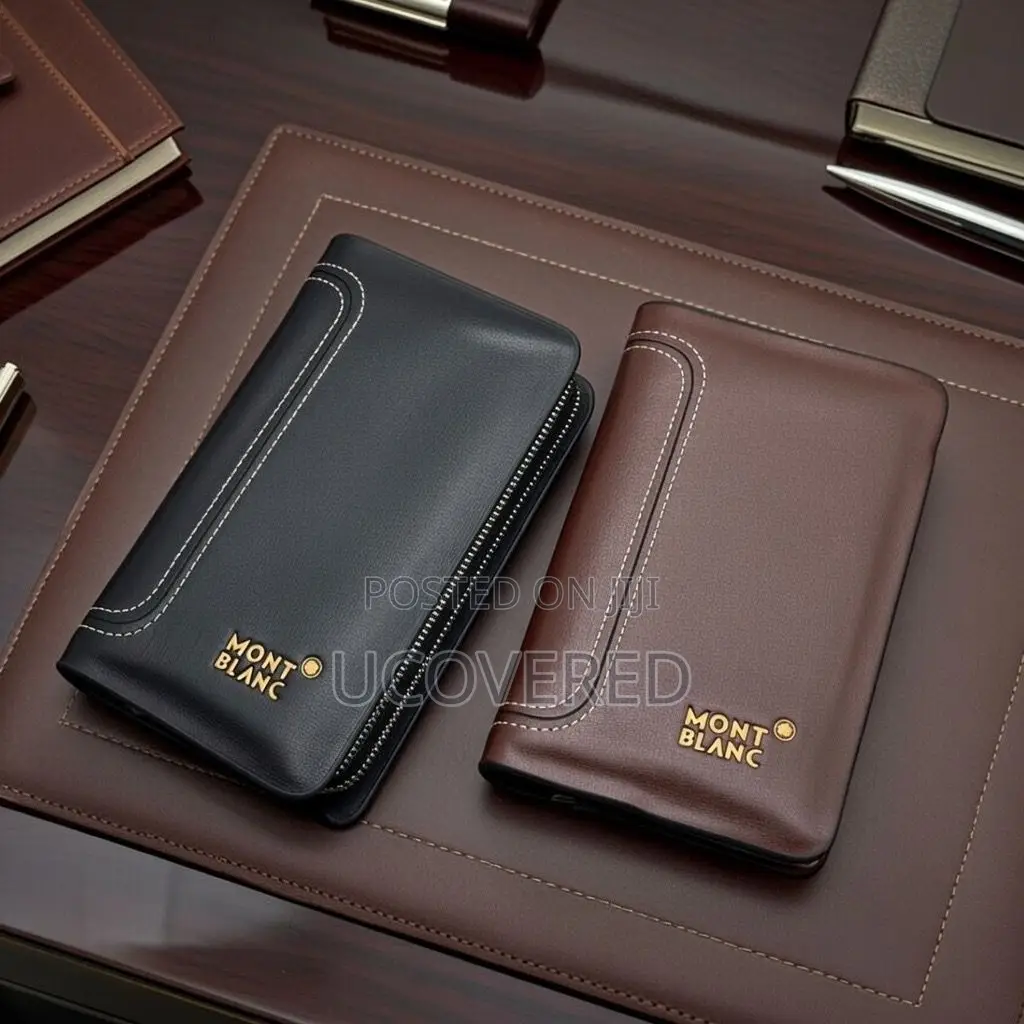 Mont Blanc Leather Men’S Zipped Purse