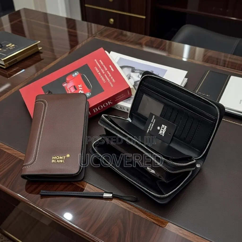 Mont Blanc Leather Men’S Zipped Purse