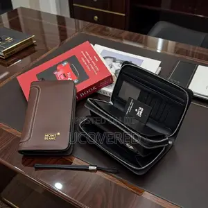 Mont Blanc Leather Men’S Zipped Purse