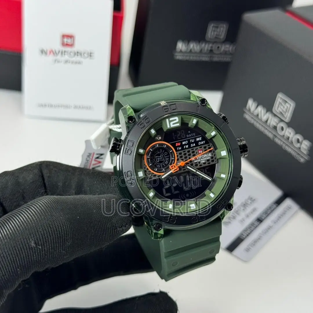 Naviforce Top Fashion Sport Men's Led Display Multi Functional Watch