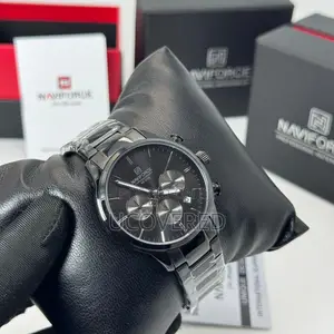 Naviforce Stainless Steel Band Luminous Date Display Chronometer