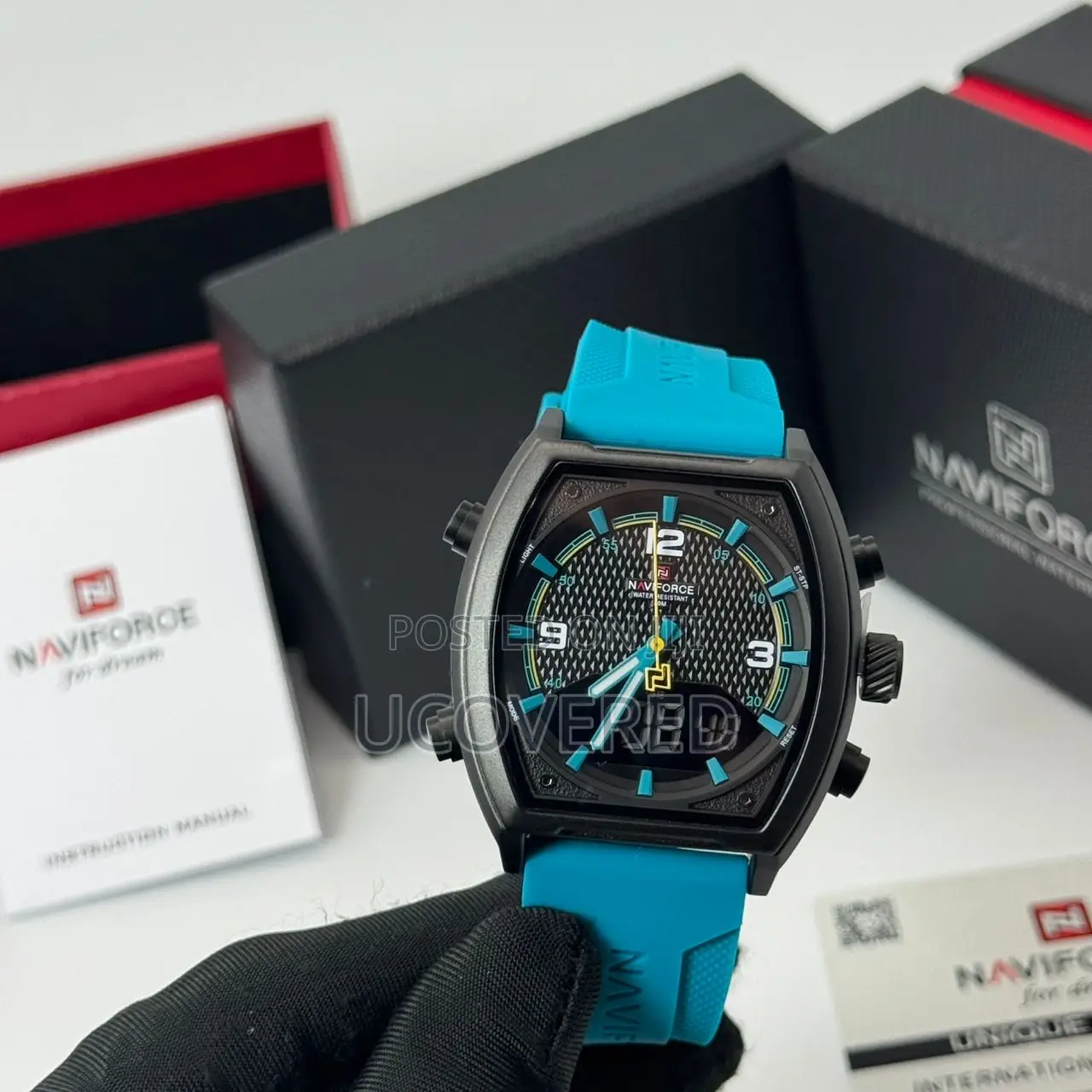 Naviforce Lcd Dual Display Waterproof Luminous Watch