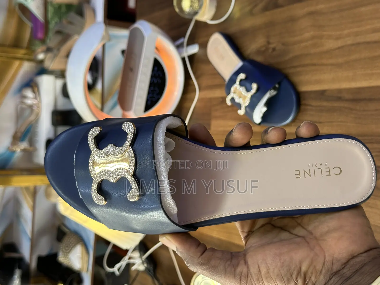 Original Celine Paris Flat Slippers for Cool Price