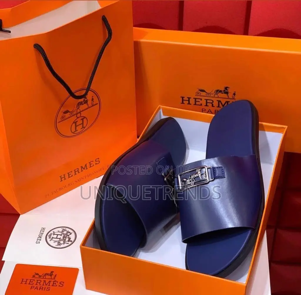 Original Hermes Leather Slippers (Izmir)