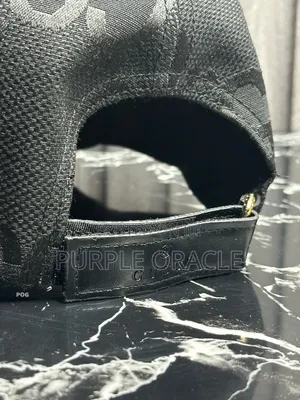 Gucci Jumbo Gg Baseball Hat In Black Canvas