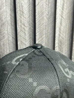 Gucci Jumbo Gg Baseball Hat In Black Canvas