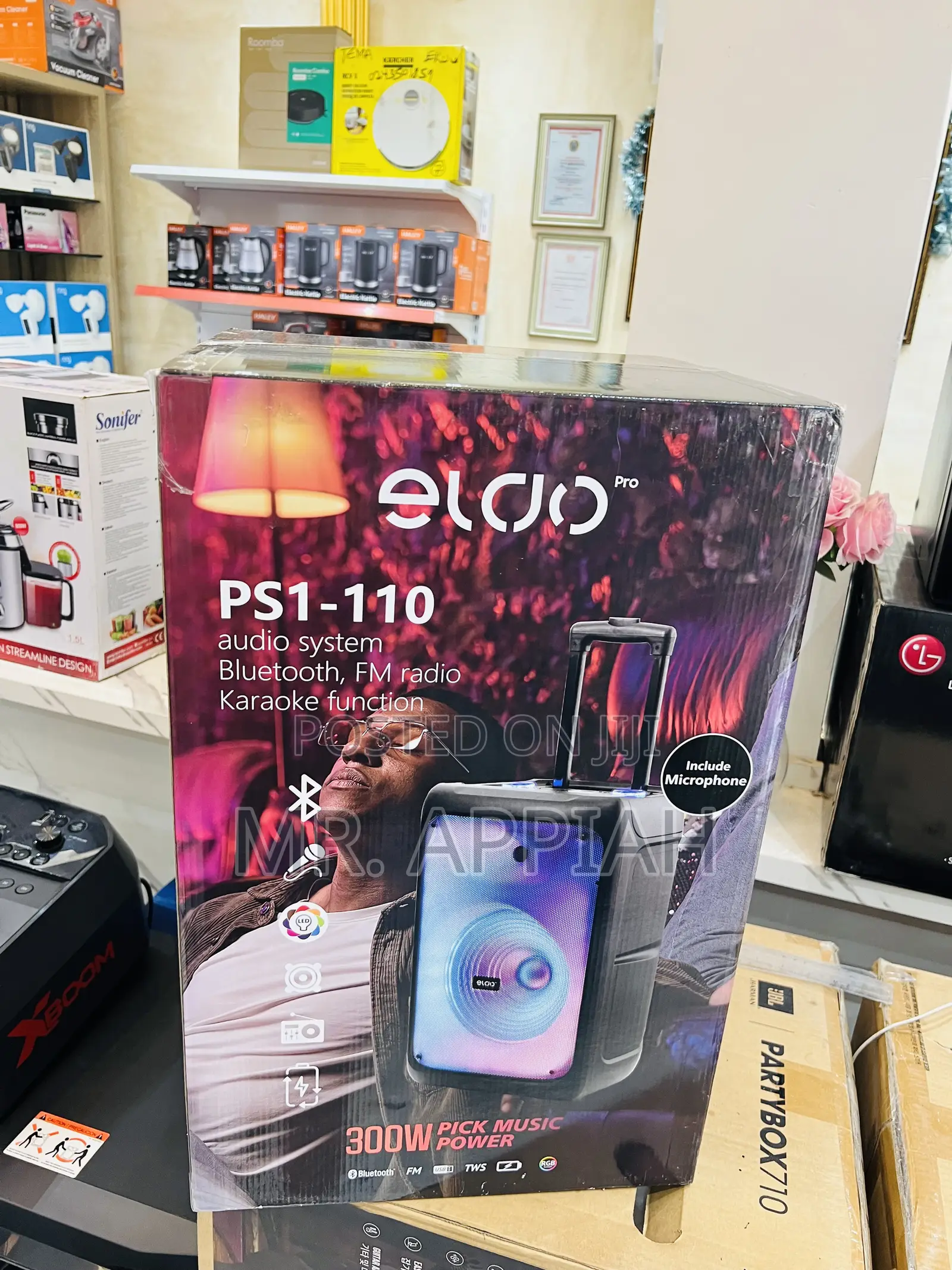 High Quality Ps1-110 Single 12" Portable Bluetooth Speaker With Mic.