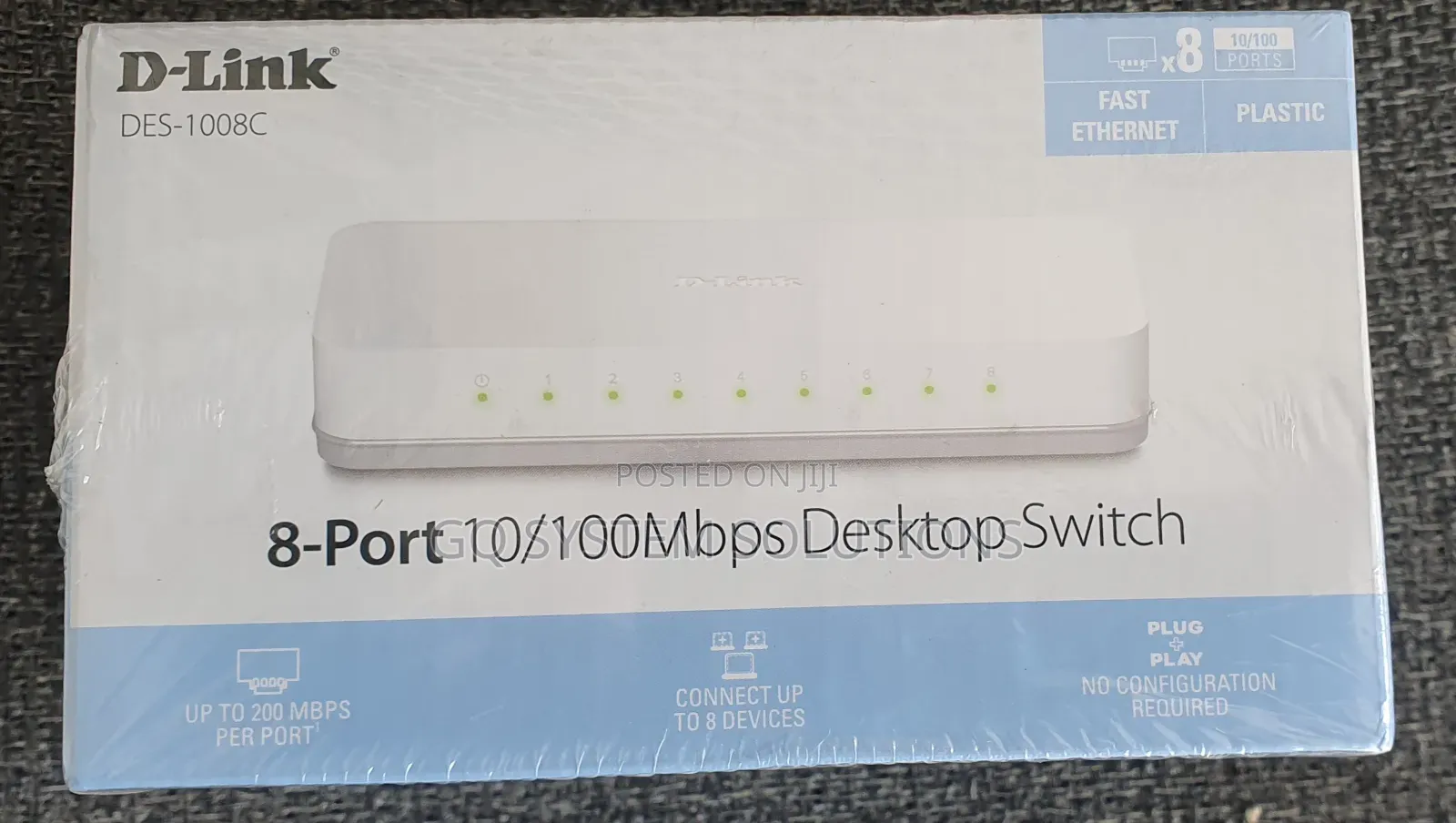 D-Link DGS-1008c 8-Port 10/100mbps Desktop Switch