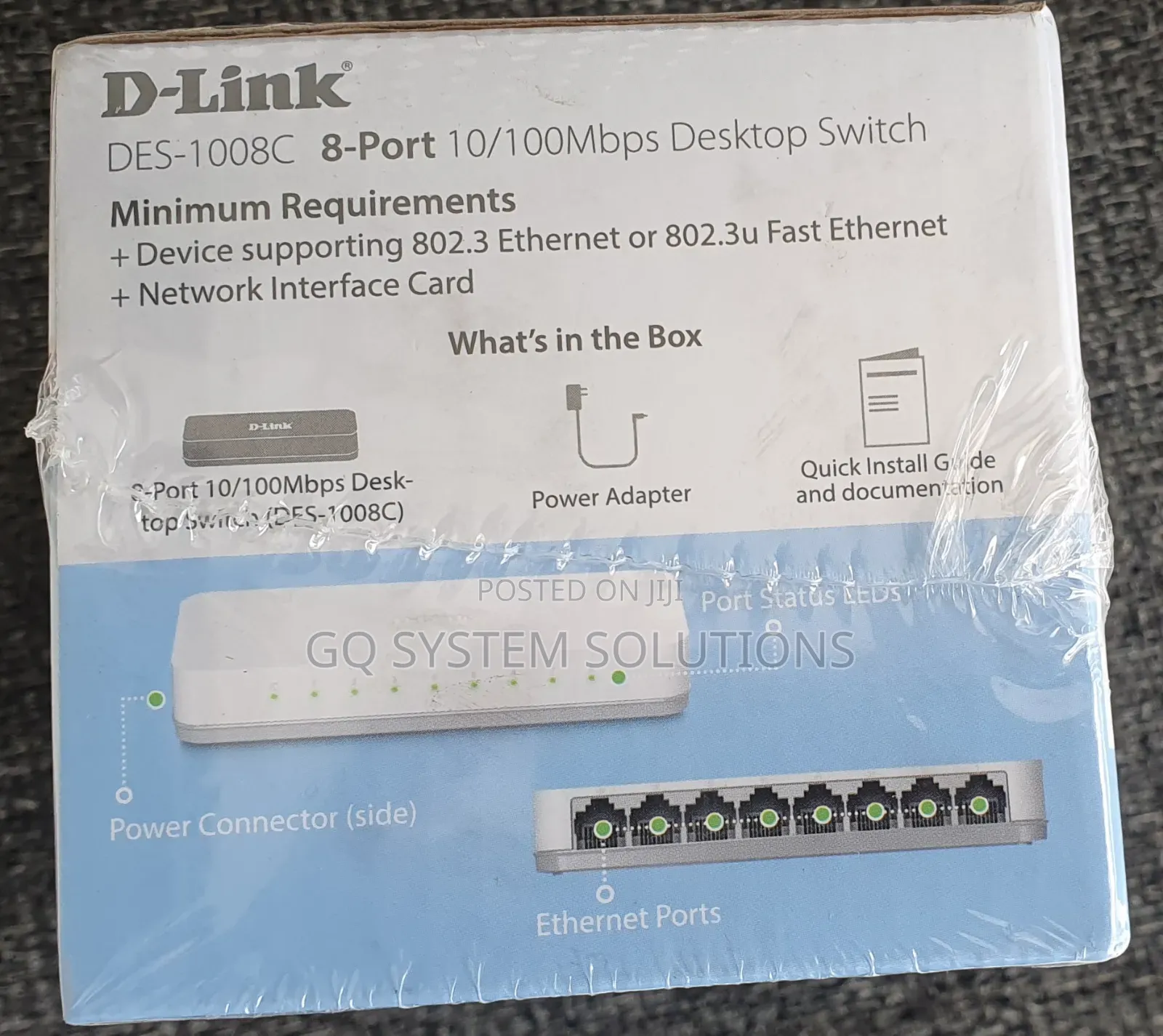 D-Link DGS-1008c 8-Port 10/100mbps Desktop Switch