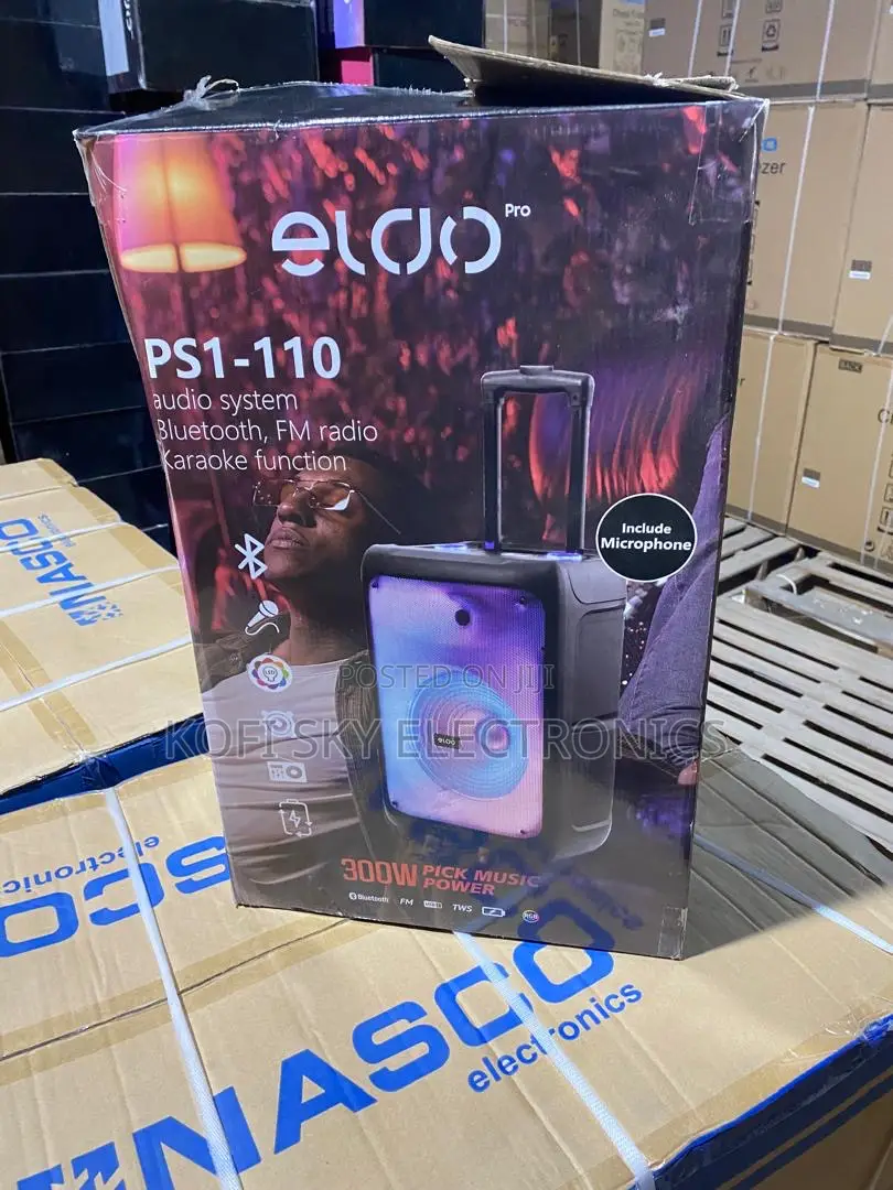 Original Eldo Ps1-110 Single 12inch Bluetooth Speaker With Mic