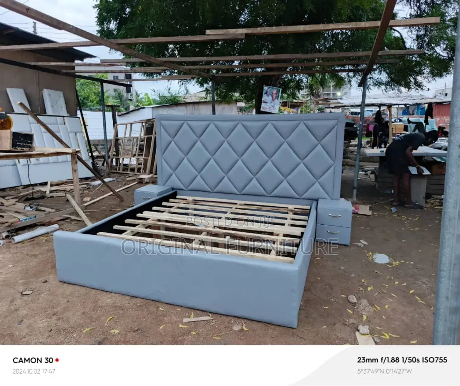Queen Size Bed and Side Drawas