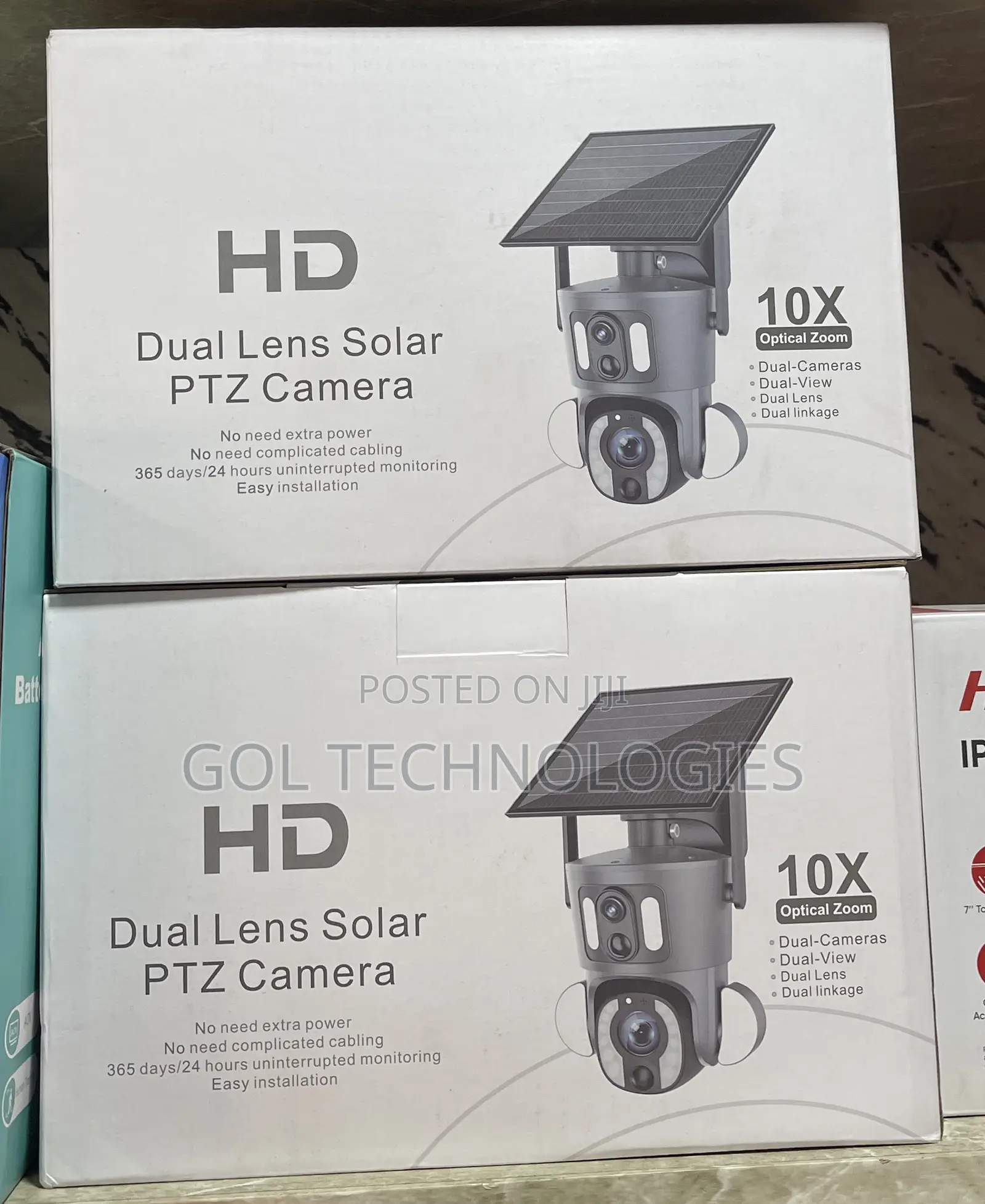 Solar 4g Camera Dual Lens Solar PTZ Camera 10x Optical Zoom