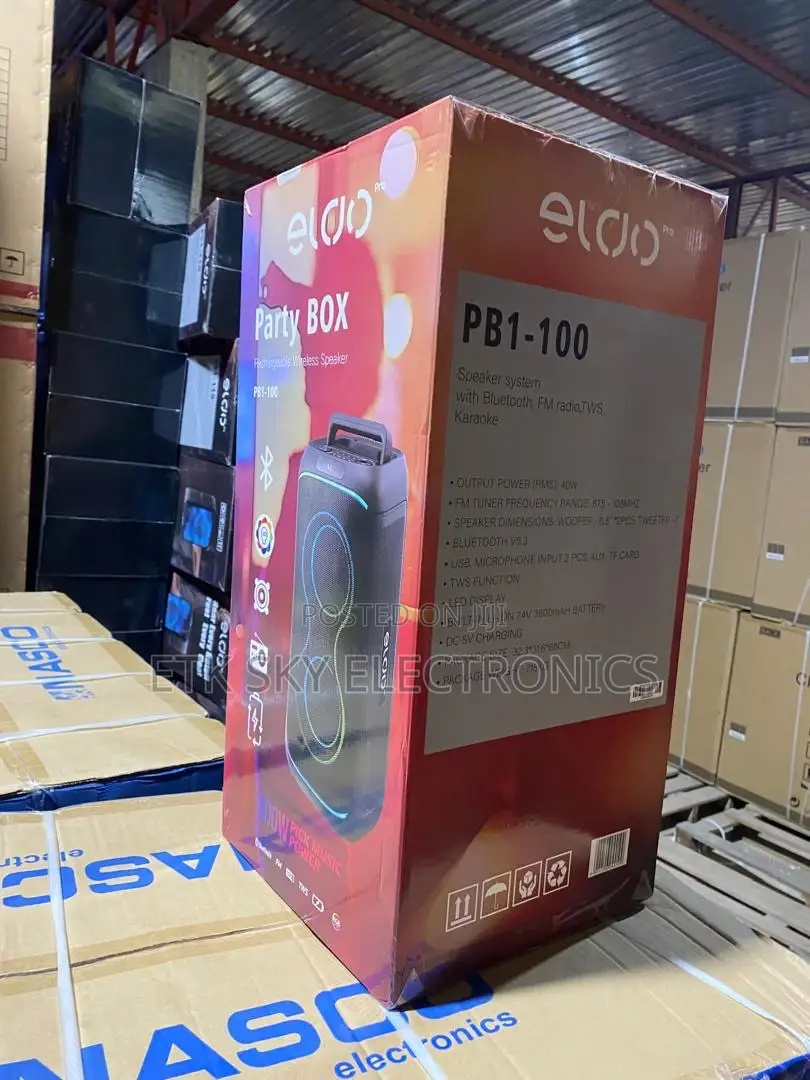 Pb1-100 Eldo 300w Rechargeable Wireless Partybox Speaker