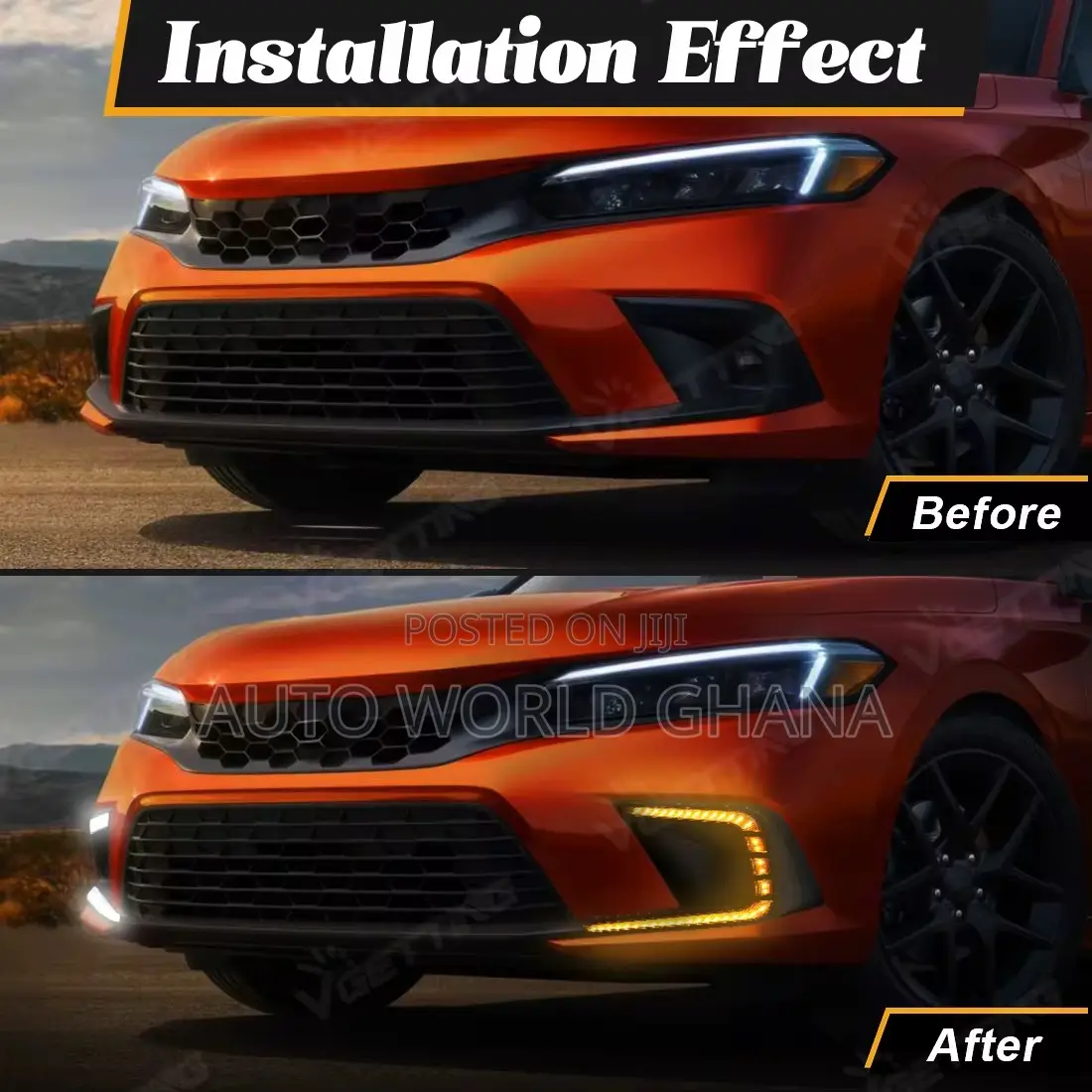Honda Civic Led Fog Light Set 2022-2024
