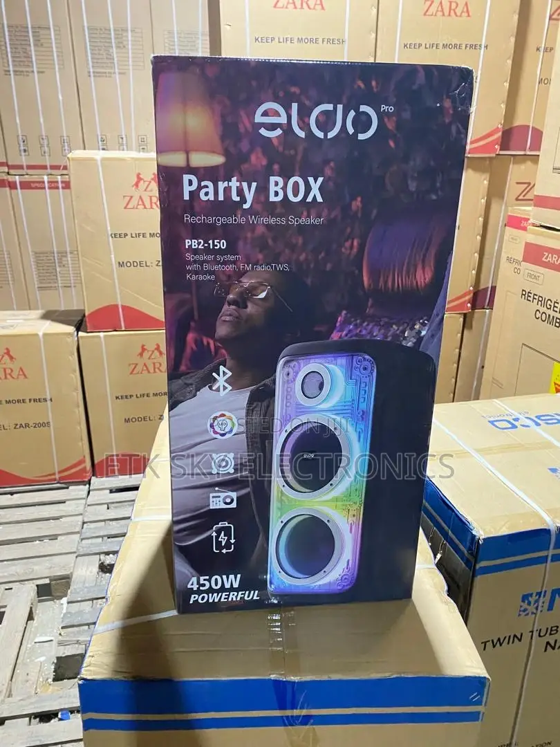 450w Eldo Pb2-150 Partybox Rechargeable Wireless Speaker