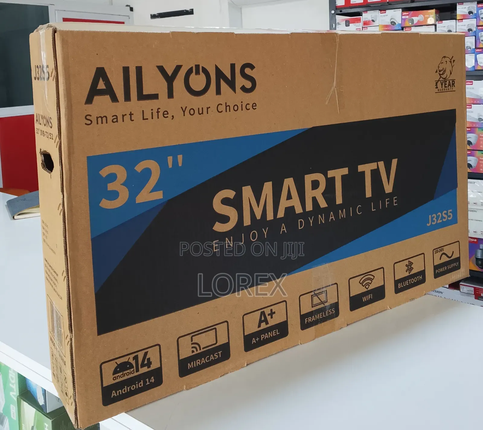 Ailyons Smart Tv 32inches Frameless Screen