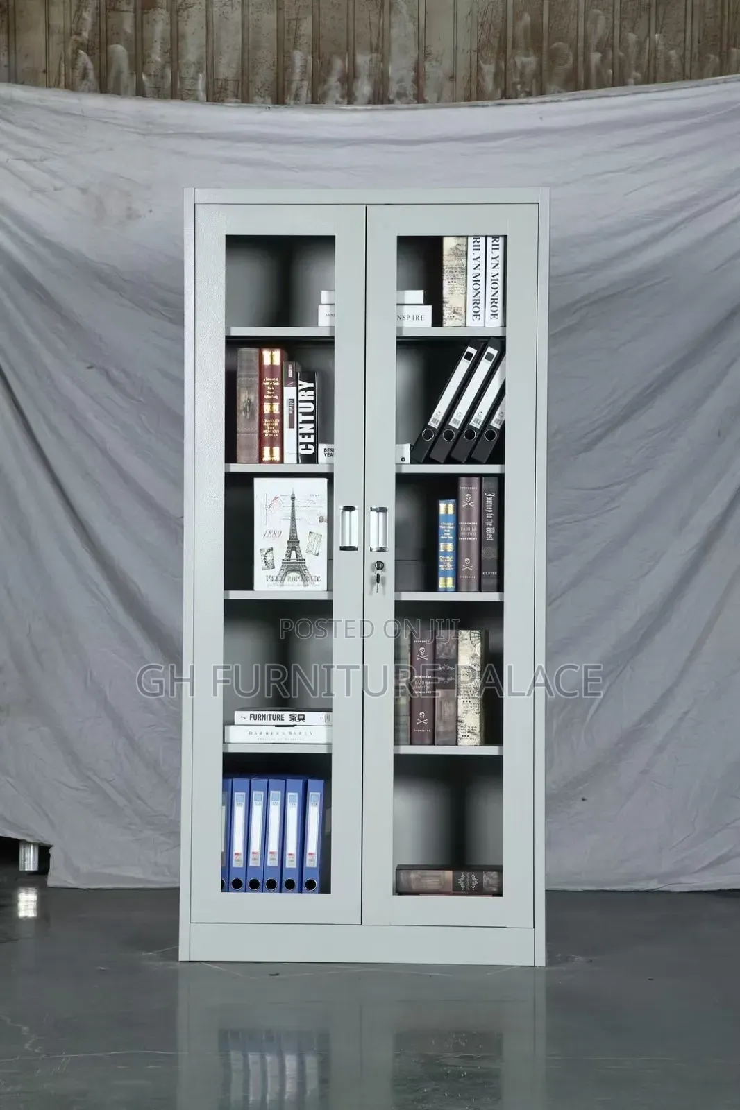 Metal Cabinet Plain Glass