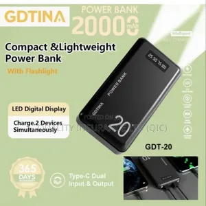 Gdtina Power Banks 20000 Mah Utra Slim Portable Fast Charger