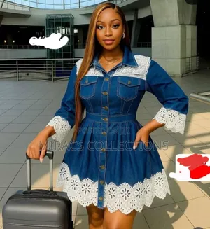 Blue Denim Mini Dress
