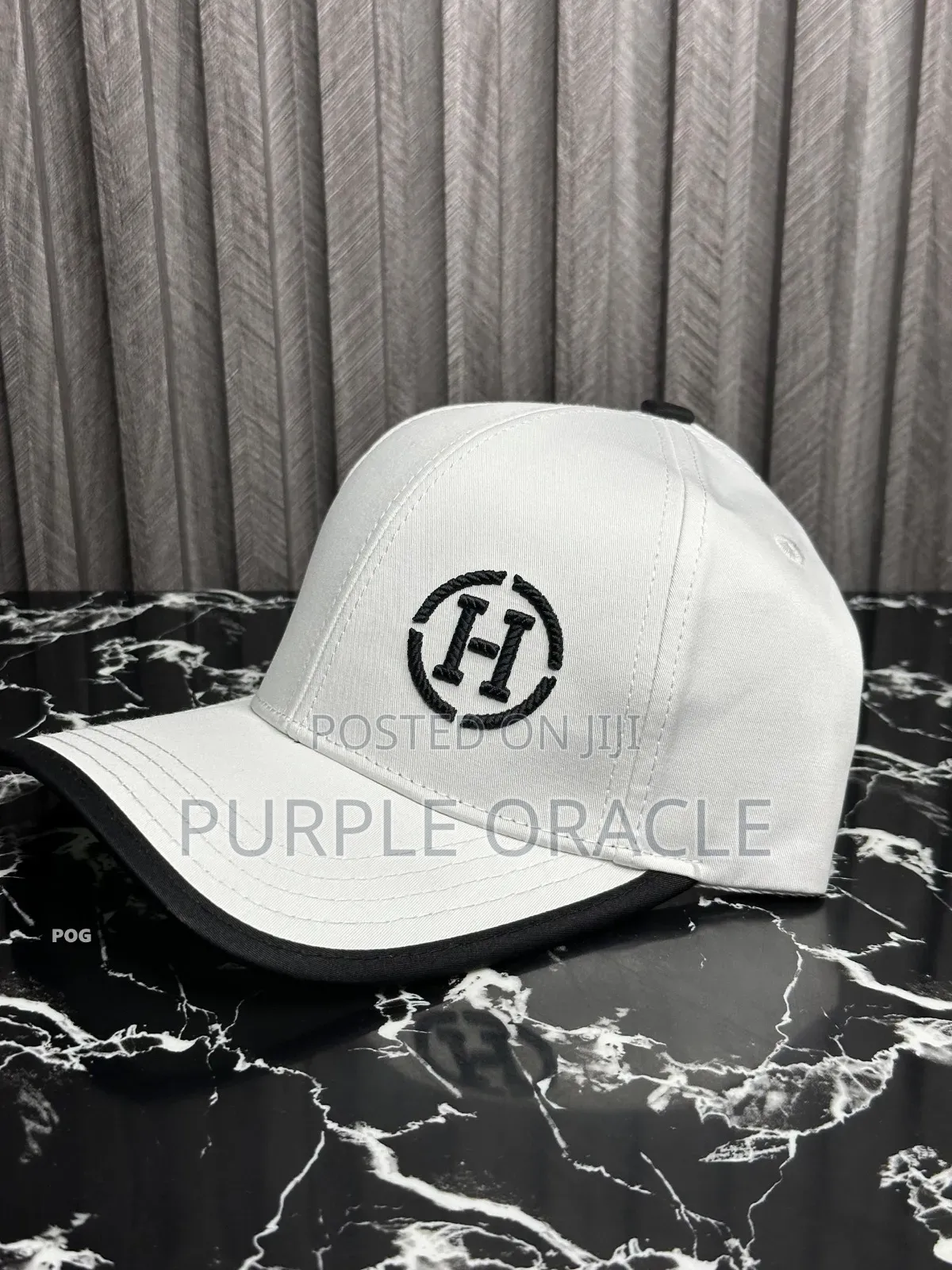 Hermès White Baseball Cap