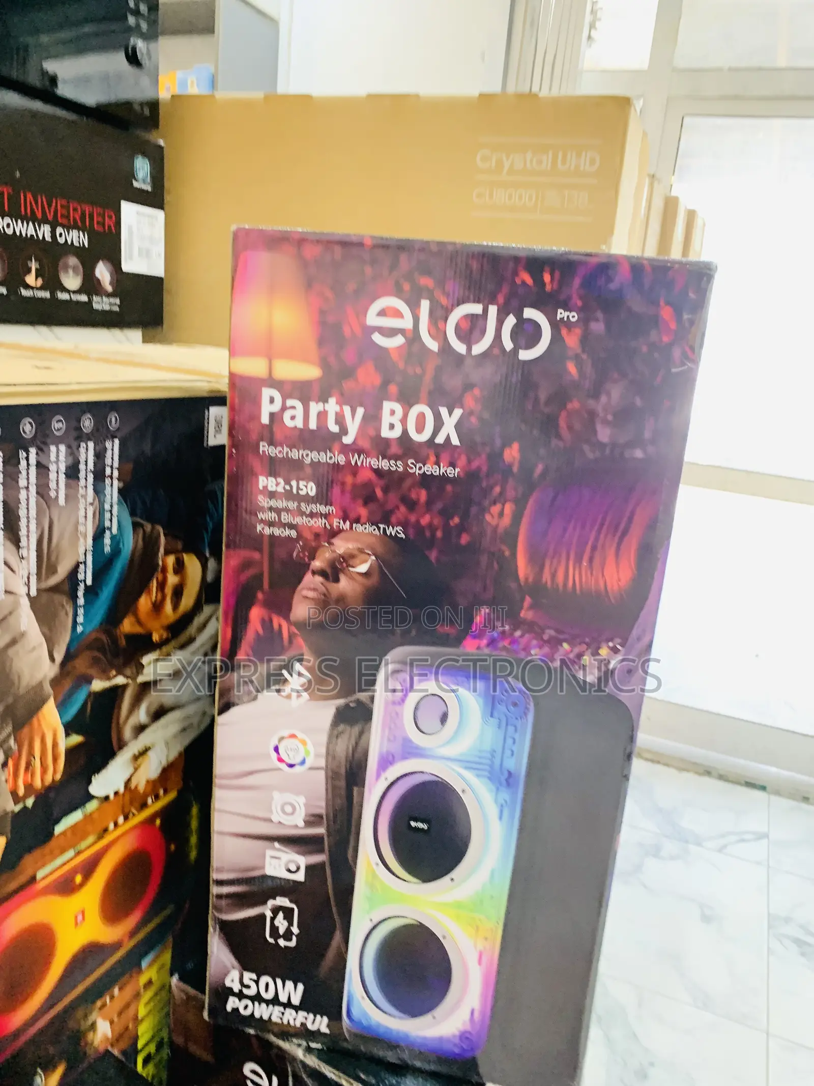 Ultra Modern Sleek 450w Pb2-150 Double 8"Speaker