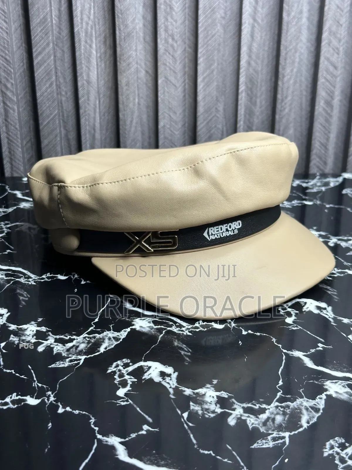 Redford Naturals Leather Greek Fisherman's Cap In A Tan