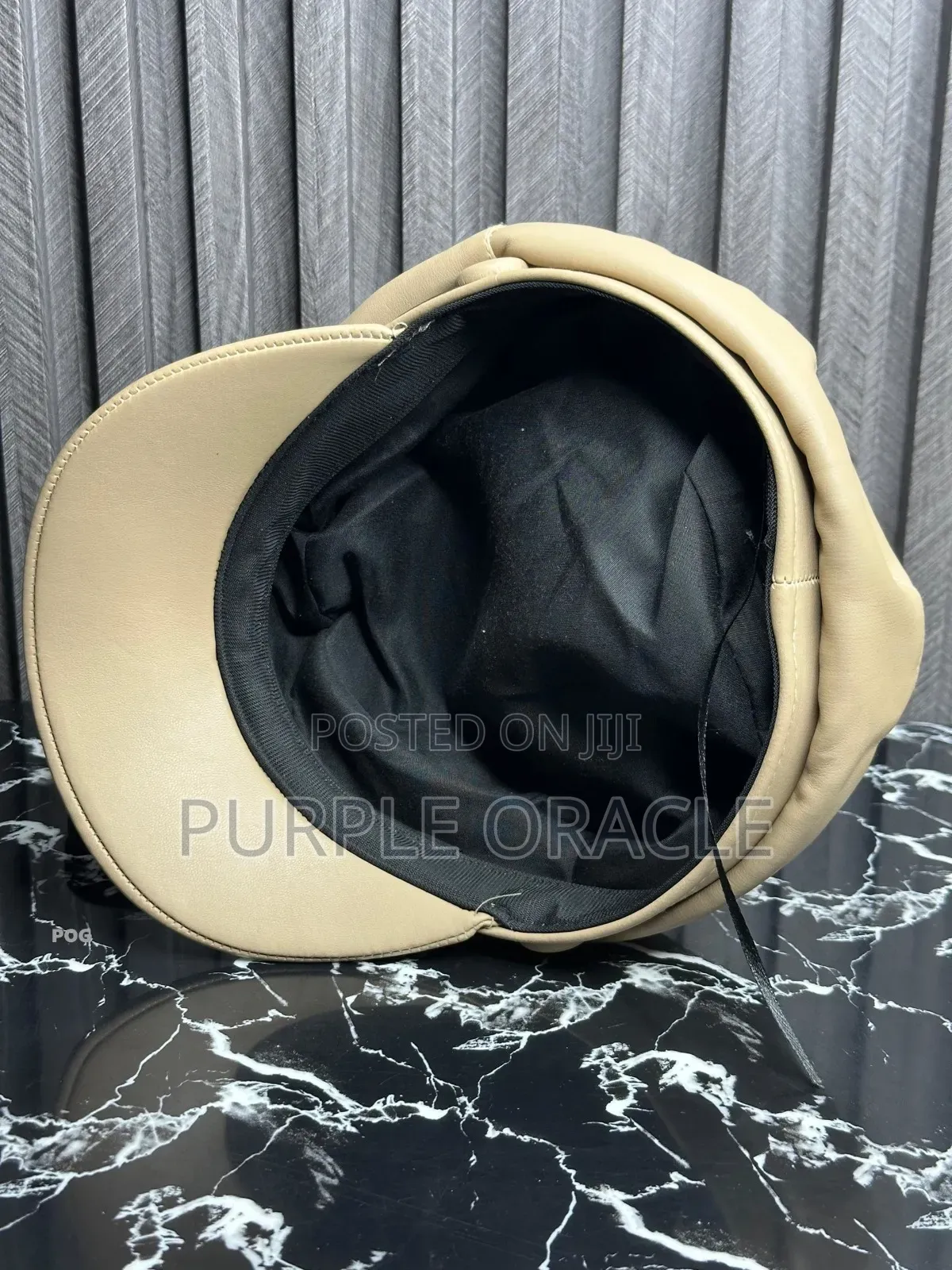Redford Naturals Leather Greek Fisherman's Cap In A Tan
