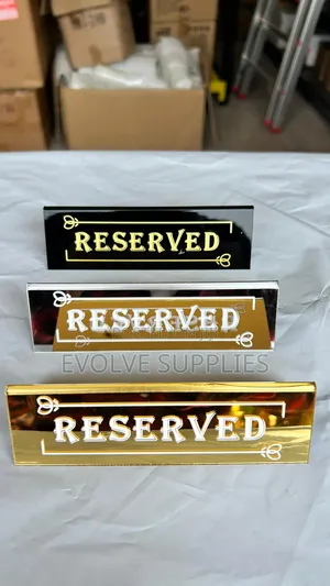 Acrylic Reserve Table Sign