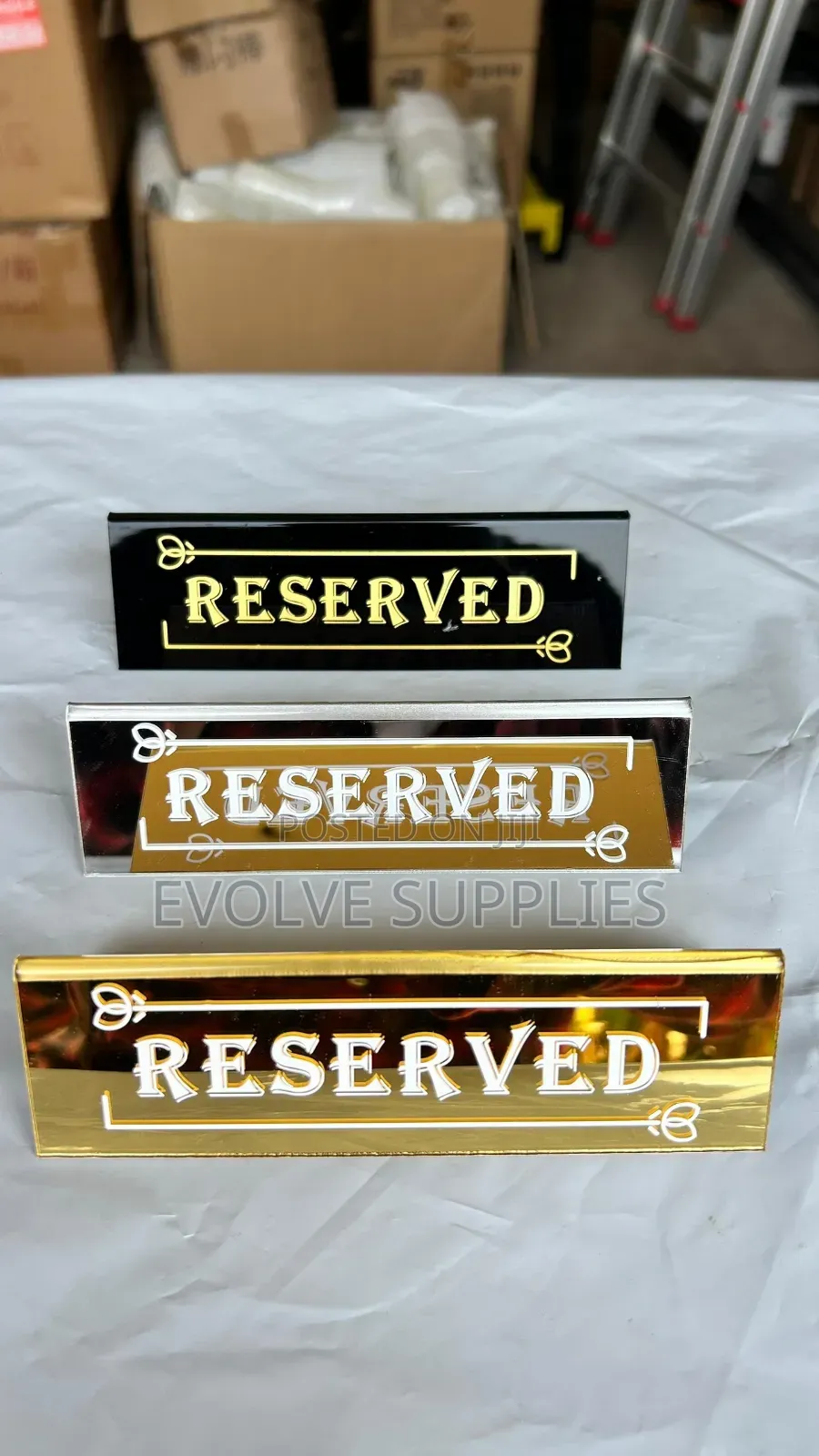 Acrylic Reserve Table Sign