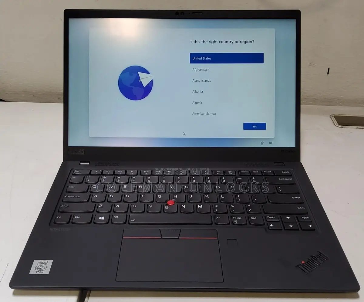 Laptop Lenovo ThinkPad X1 Carbon 16GB Intel Core i7 SSD 512GB