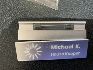 Engraving on Silver Name Tags