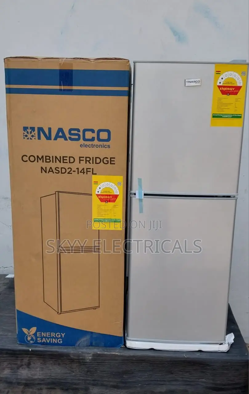 Nasco Nasd2-10fl Bottom Freezer Double Door Fridge -106 Litres -