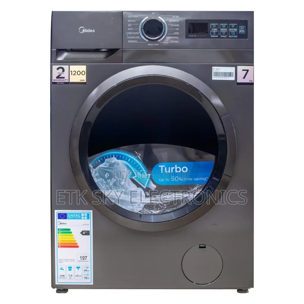 Mf200w120wb/T Midea 12kg Front Load Washing Machine