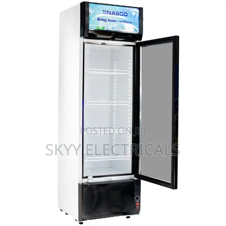 Nasco 358ltrs Display Fridge-nas-fl400-1dr