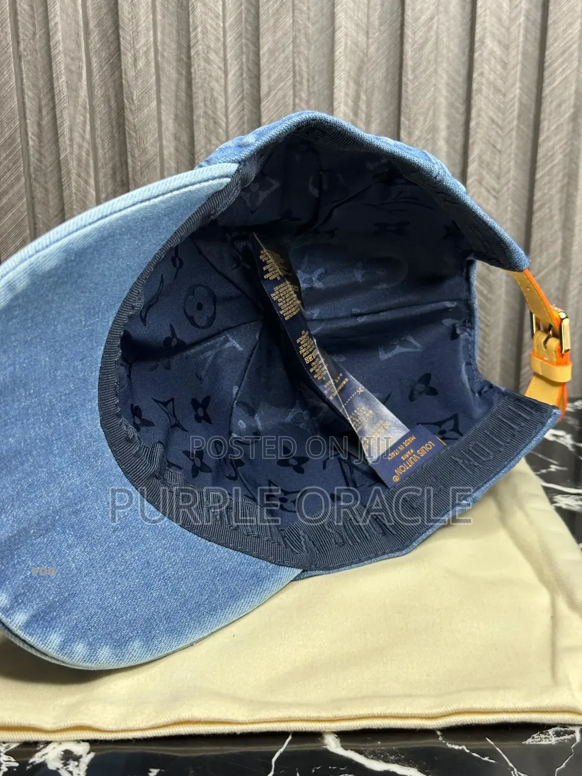 Louis Vuitton Washed Denim Cap.