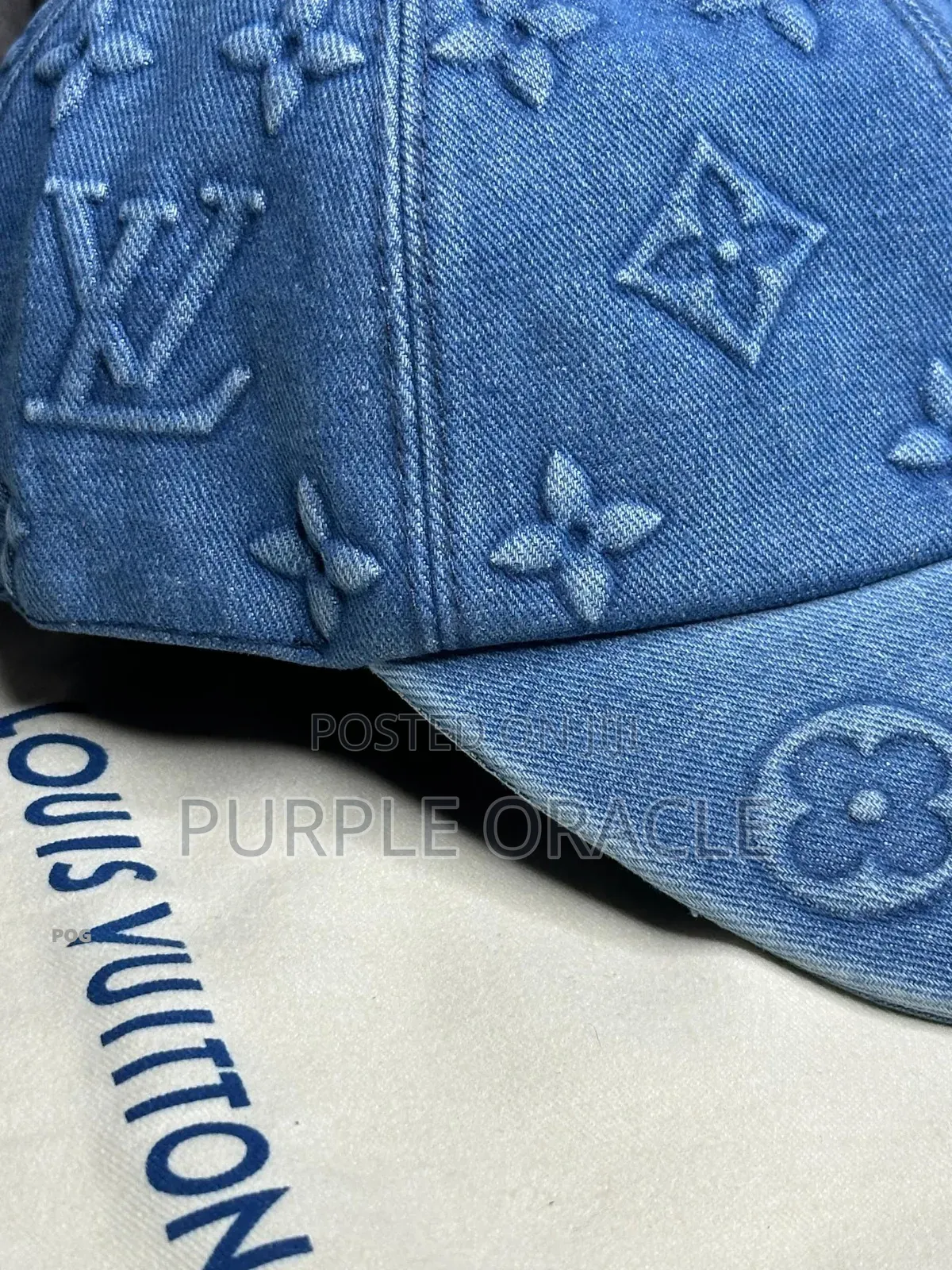 Louis Vuitton Washed Denim Cap.