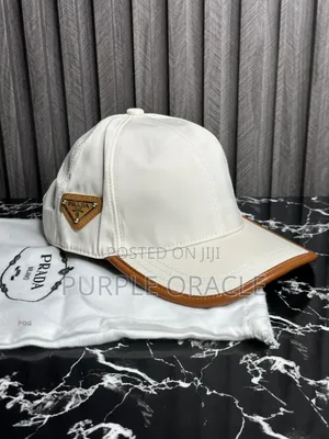 Men’S Luxury White Prada Baseball Cap