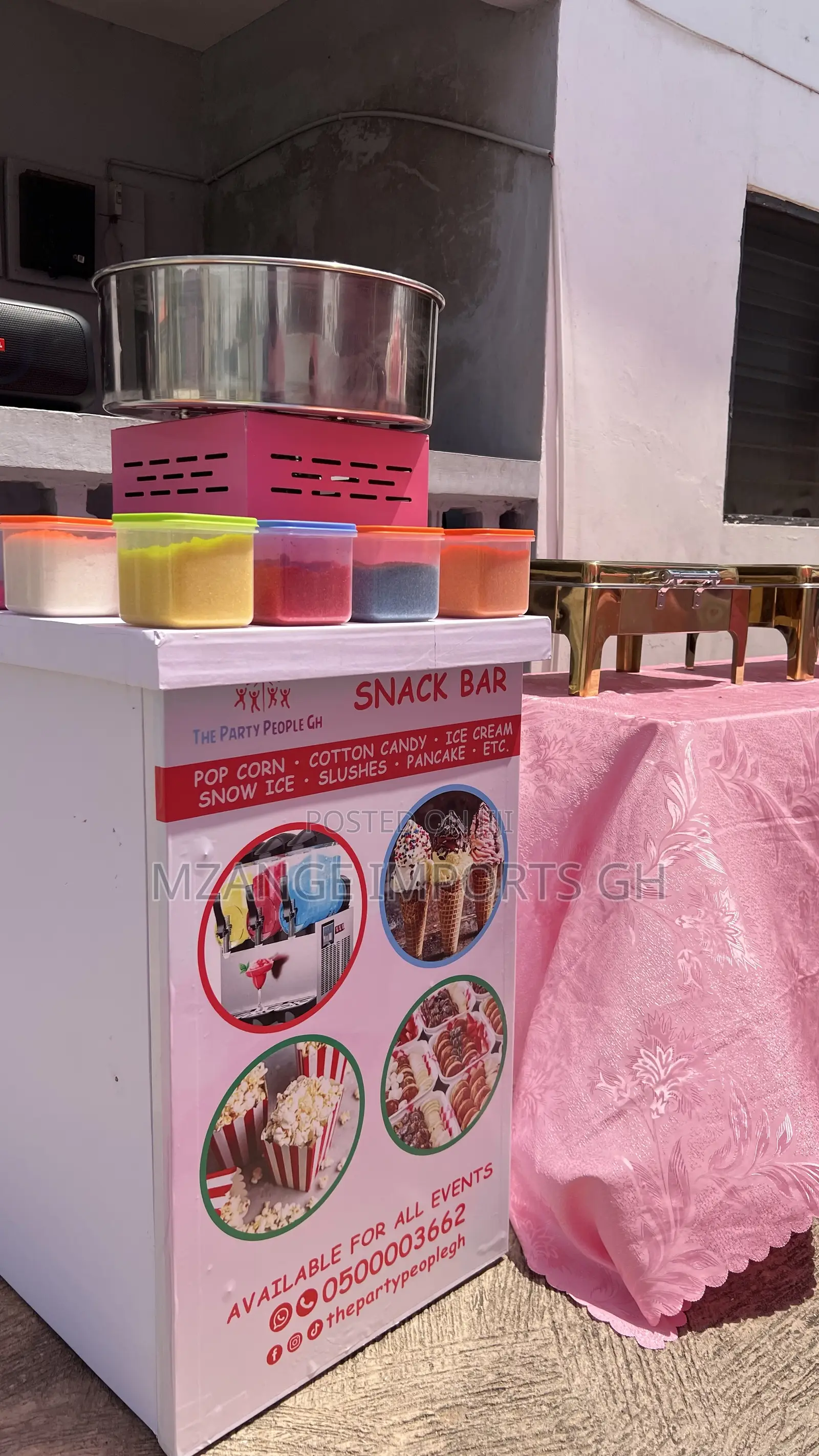 Event Snacks - Popcorn/Cotton Candy/ Ice Cream / Slushie