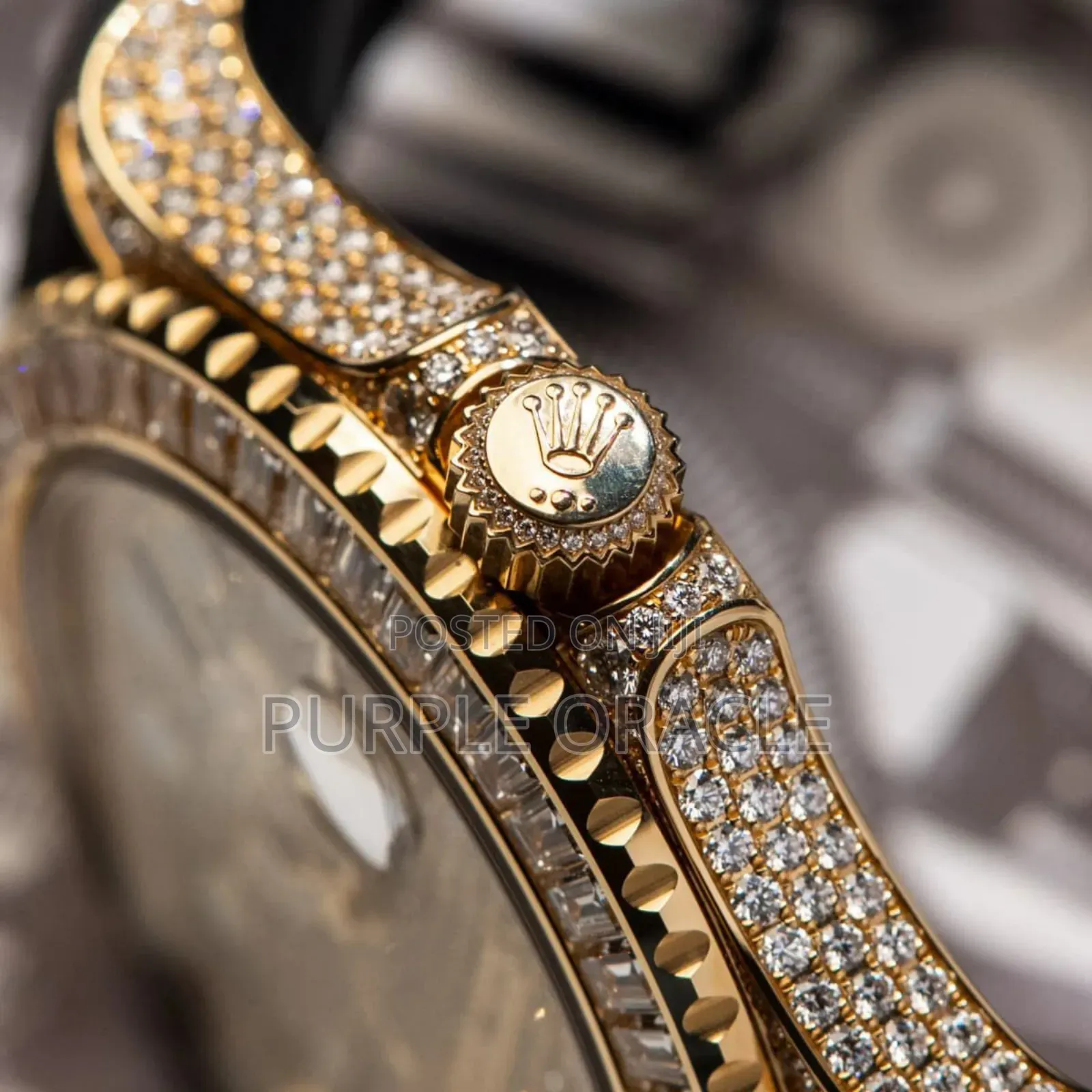 Rolex Yacht-master In Yellow Gold-, Featuring A Pavé Diamond .