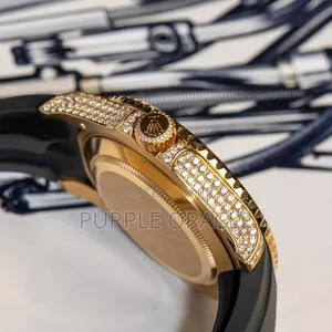 Rolex Yacht-master In Yellow Gold-, Featuring A Pavé Diamond .