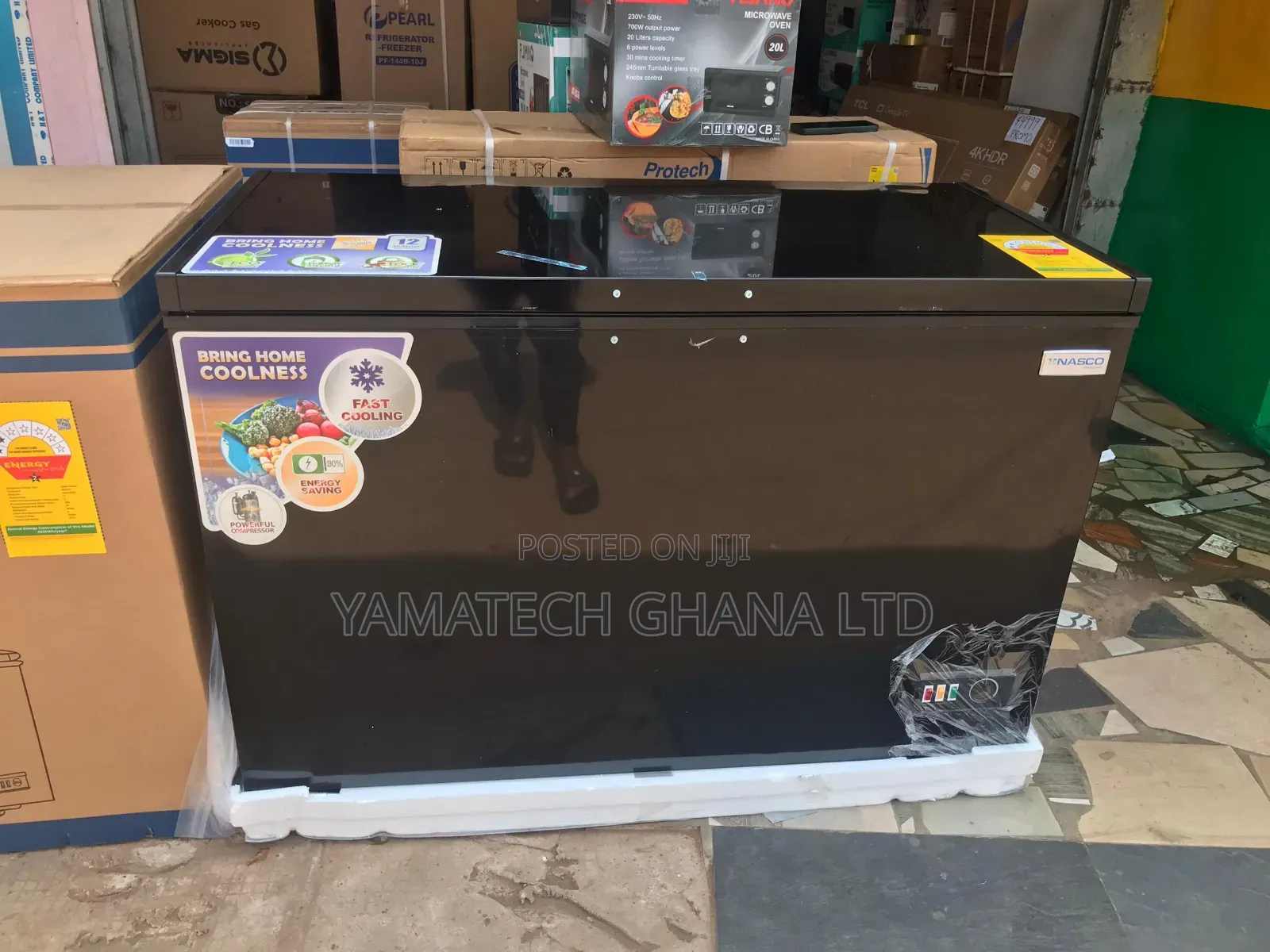 Nasco 400litre Chest Freezer With Sliding Glass