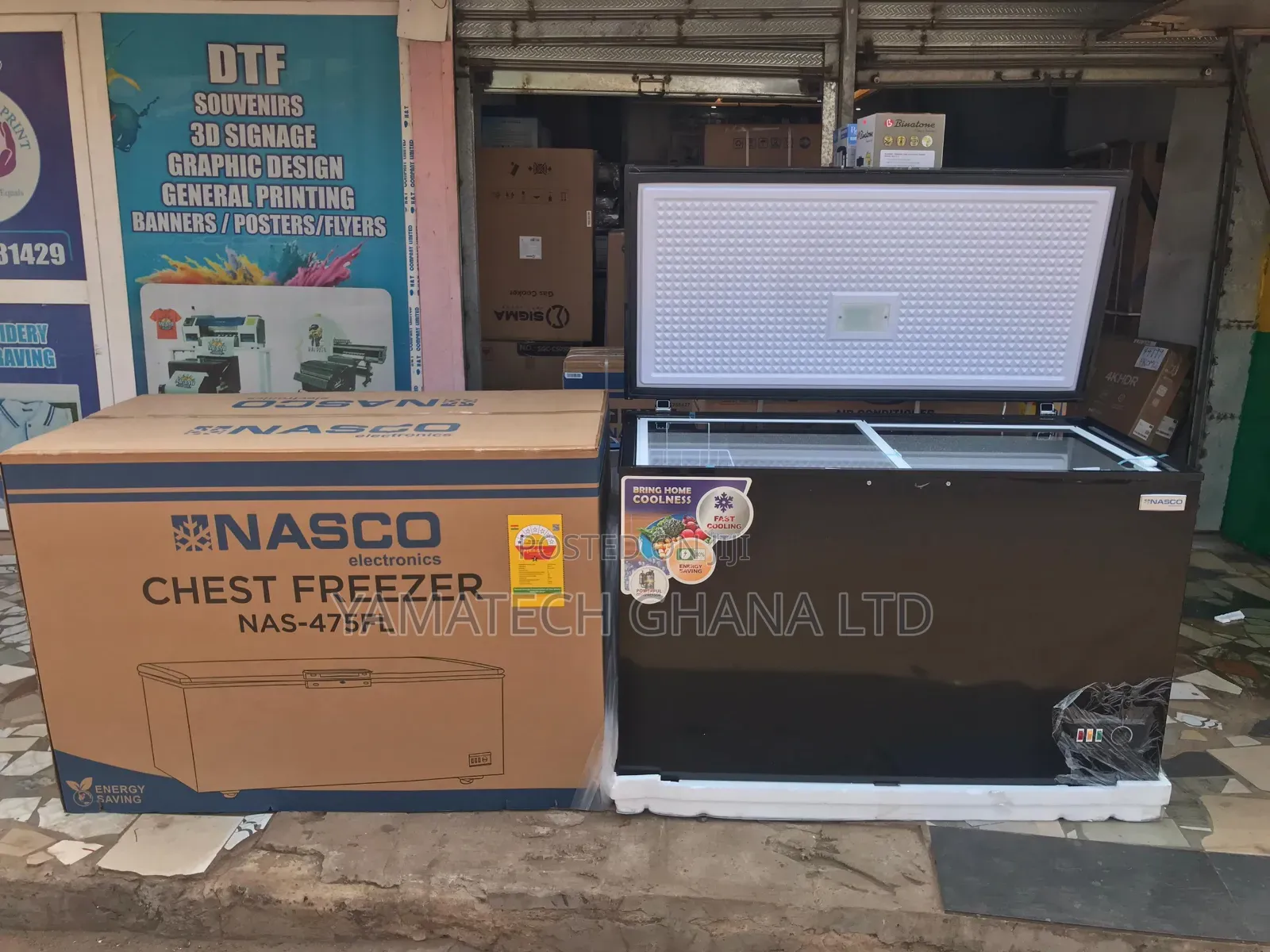 Nasco 400litre Chest Freezer With Sliding Glass